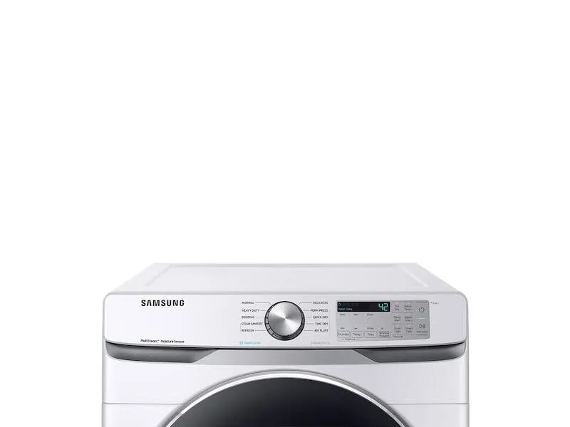 Samsung DVE45T6200W 7.5 Cu. Ft. Electric Dryer With Steam Sanitize  In White