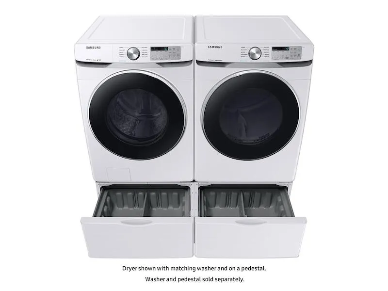 Samsung DVE45T6200W 7.5 Cu. Ft. Electric Dryer With Steam Sanitize  In White