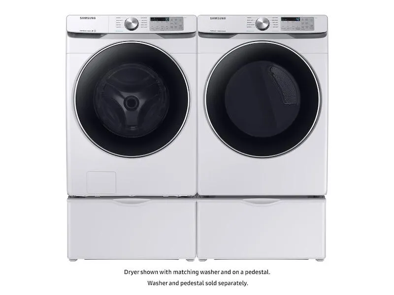 Samsung DVE45T6200W 7.5 Cu. Ft. Electric Dryer With Steam Sanitize  In White