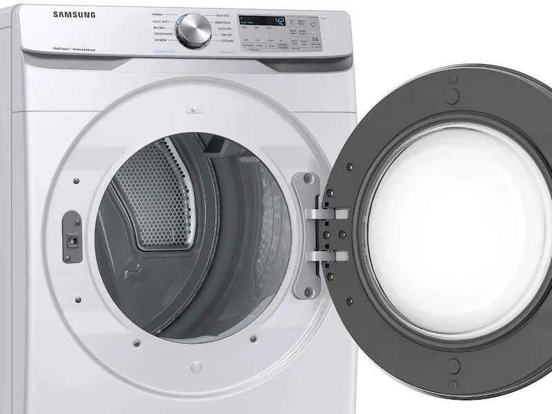 Samsung DVE45T6200W 7.5 Cu. Ft. Electric Dryer With Steam Sanitize  In White