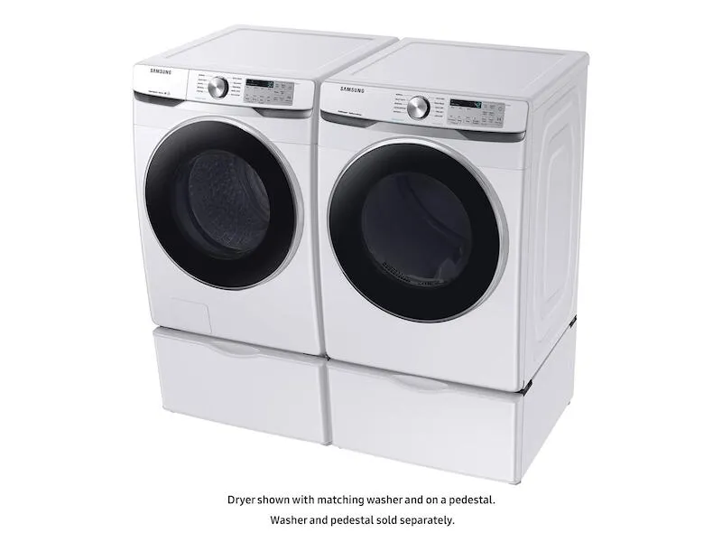 Samsung DVE45T6200W 7.5 Cu. Ft. Electric Dryer With Steam Sanitize  In White