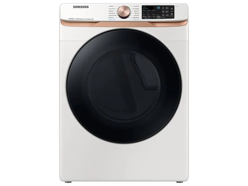 Samsung DVE50BG8300E 7.5 Cu. Ft. Smart Electric Dryer With Steam Sanitize  And Sensor Dry In Ivory
