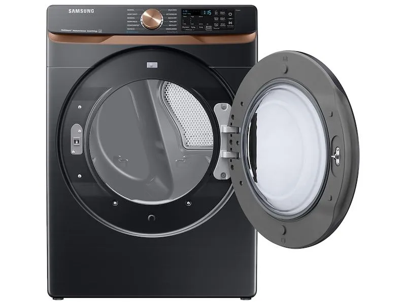 Samsung DVE50BG8300V 7.5 Cu. Ft. Smart Electric Dryer With Steam Sanitize  And Sensor Dry In Brushed Black