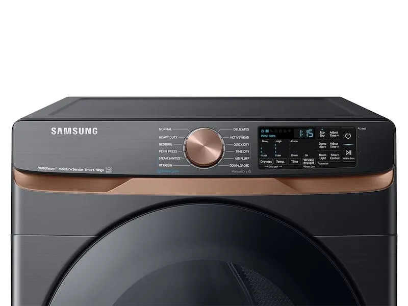 Samsung DVE50BG8300V 7.5 Cu. Ft. Smart Electric Dryer With Steam Sanitize  And Sensor Dry In Brushed Black