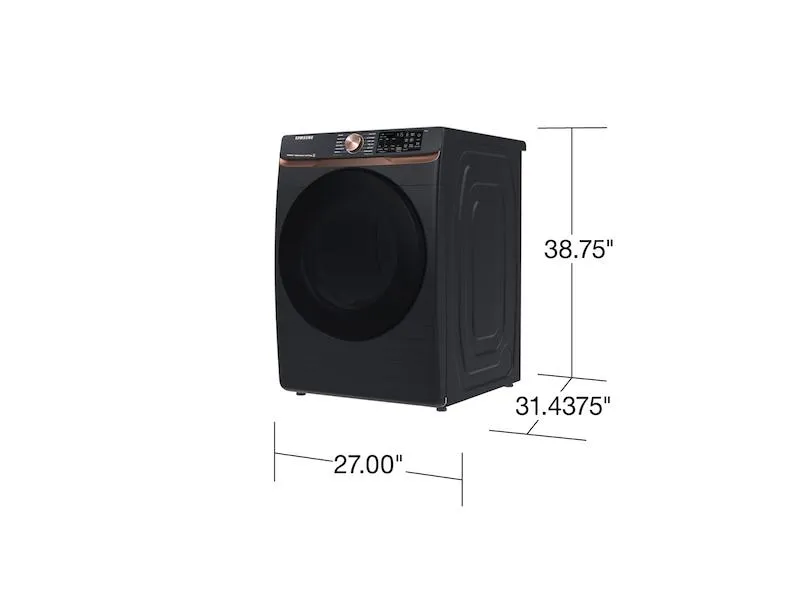 Samsung DVE50BG8300V 7.5 Cu. Ft. Smart Electric Dryer With Steam Sanitize  And Sensor Dry In Brushed Black