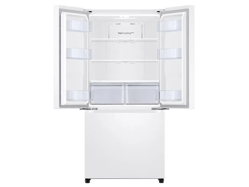 Samsung RF18A5101WW 18 Cu. Ft. Smart Counter Depth 3-Door French Door Refrigerator In White