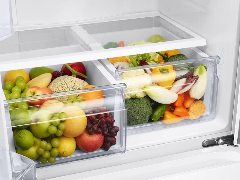 Samsung RF20A5101WW 19.5 Cu. Ft. Smart 3-Door French Door Refrigerator In White