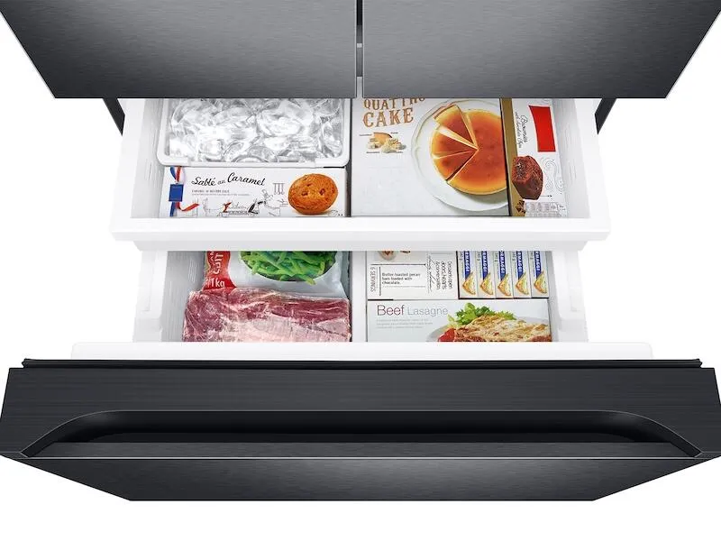 Samsung RF22A4121SG 22 Cu. Ft. Smart 3-Door French Door Refrigerator In Black Stainless Steel