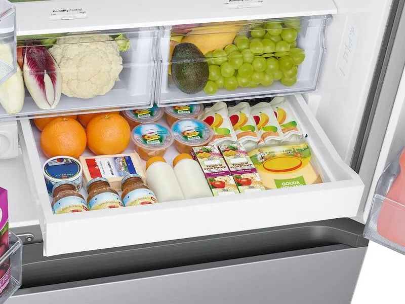 Samsung RF22A4121SR 22 Cu. Ft. Smart 3-Door French Door Refrigerator In Stainless Steel