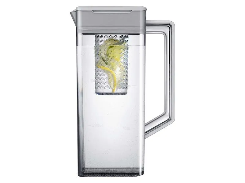 Samsung RF24BB660012 Bespoke 3-Door French Door Refrigerator (24 Cu. Ft.) With Beverage Center&#8482; In White Glass