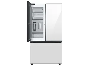 Samsung RF24BB660012 Bespoke 3-Door French Door Refrigerator (24 Cu. Ft.) With Beverage Center&#8482; In White Glass