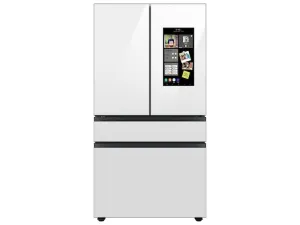 Samsung RF29BB890012 Bespoke 4-Door French Door Refrigerator (29 Cu. Ft.) With Family Hub&#8482; In White Glass