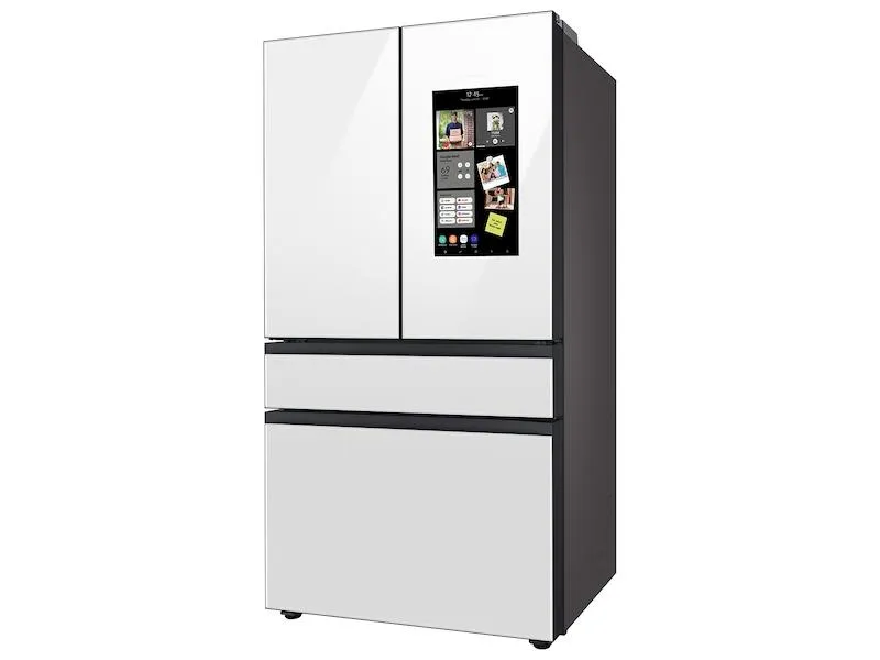 Samsung RF29BB890012 Bespoke 4-Door French Door Refrigerator (29 Cu. Ft.) With Family Hub&#8482; In White Glass