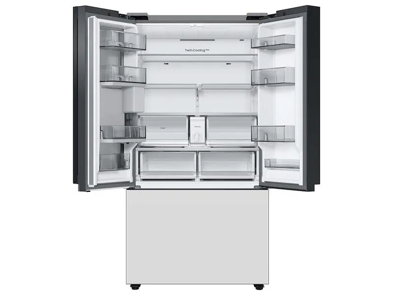 Samsung RF30BB660012 Bespoke 3-Door French Door Refrigerator (30 Cu. Ft.) With Beverage Center&#8482; In White Glass