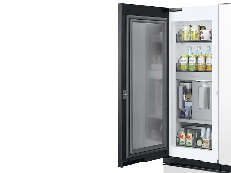 Samsung RF30BB660012 Bespoke 3-Door French Door Refrigerator (30 Cu. Ft.) With Beverage Center&#8482; In White Glass
