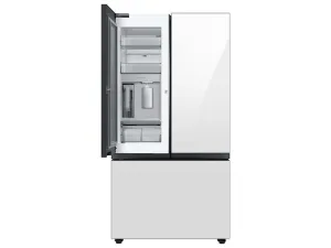 Samsung RF30BB660012 Bespoke 3-Door French Door Refrigerator (30 Cu. Ft.) With Beverage Center&#8482; In White Glass