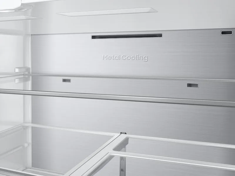 Samsung RF70F23DER Bespoke 23 Cu. Ft. Counter Depth 4-Door French Door Refrigerator With Inner Beverage Center&#8482; & Flexzone&#8482; Drawer In Stainless Steel