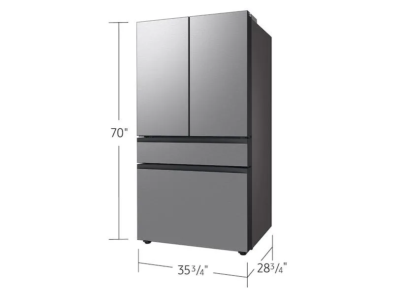 Samsung RF70F23DER Bespoke 23 Cu. Ft. Counter Depth 4-Door French Door Refrigerator With Inner Beverage Center&#8482; & Flexzone&#8482; Drawer In Stainless Steel
