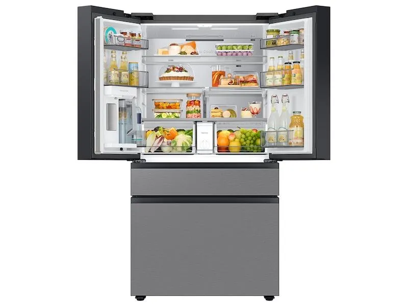 Samsung RF70F23DER Bespoke 23 Cu. Ft. Counter Depth 4-Door French Door Refrigerator With Inner Beverage Center&#8482; & Flexzone&#8482; Drawer In Stainless Steel