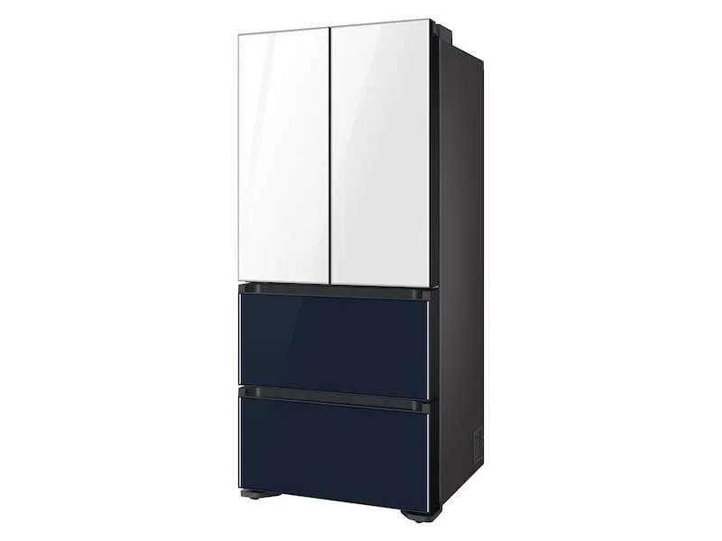 Samsung RQ48T94B277 17.3 Cu. Ft. Smart Kimchi & Specialty 4-Door French Door Refrigerator In White-Navy Glass