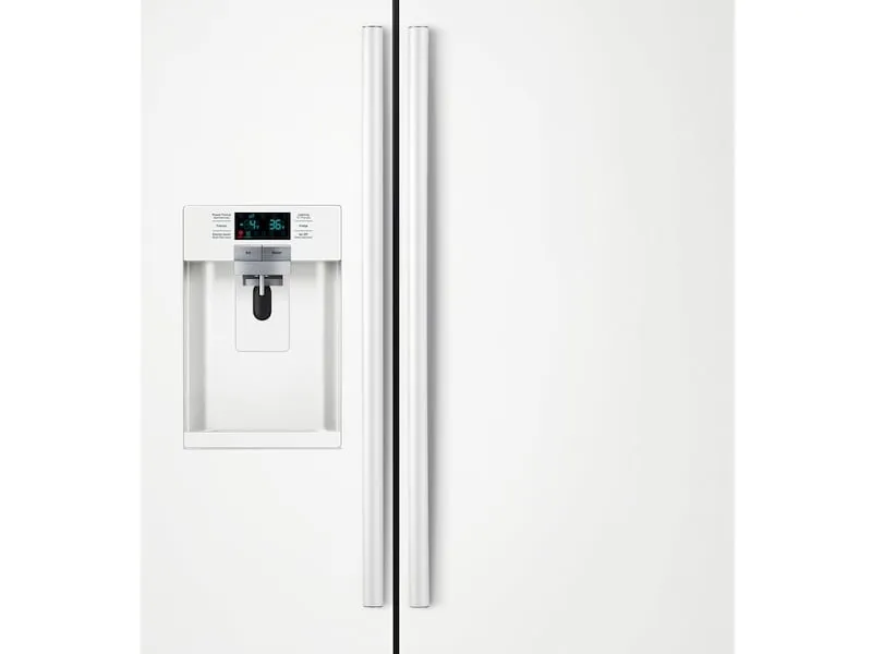 Samsung RS22HDHPNWW 22 Cu. Ft. Counter Depth Side-By-Side Refrigerator In White