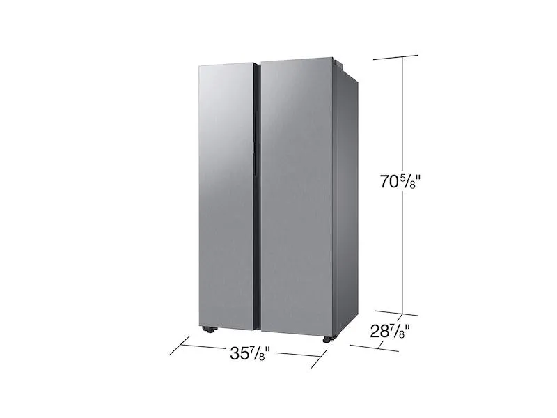 Samsung RS23CB7600QL Bespoke Counter Depth Side-By-Side 23 Cu. Ft. Refrigerator With Beverage Center&#8482; In Stainless Steel