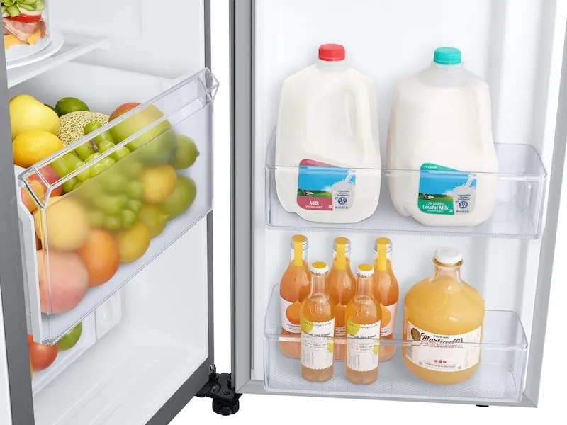 Samsung RS27T5201SR 27.4 Cu. Ft. Smart Side-By-Side Refrigerator With Large Capacity In Stainless Steel