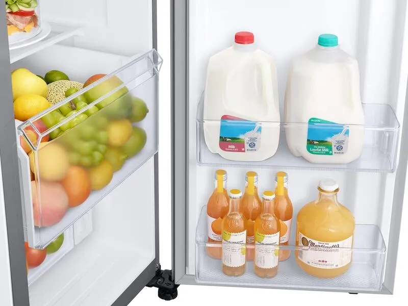 Samsung RS28A5F61SR 27.3 Cu. Ft. Smart Side-By-Side Refrigerator With Family Hub&#8482; In Stainless Steel