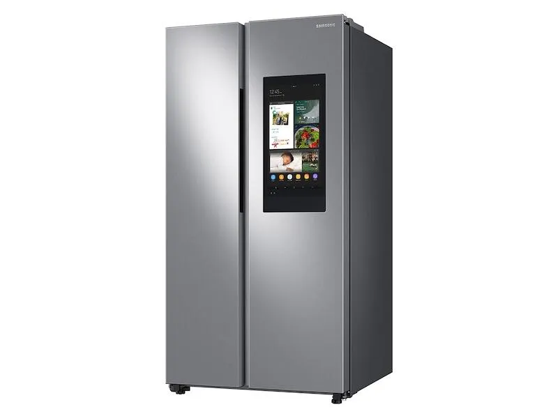 Samsung RS28A5F61SR 27.3 Cu. Ft. Smart Side-By-Side Refrigerator With Family Hub&#8482; In Stainless Steel