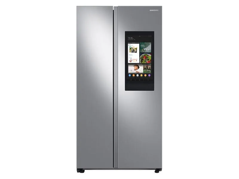 Samsung RS28A5F61SR 27.3 Cu. Ft. Smart Side-By-Side Refrigerator With Family Hub&#8482; In Stainless Steel