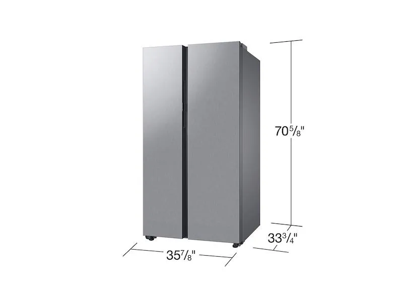 Samsung RS28CB7600QL Bespoke Side-By-Side 28 Cu. Ft. Refrigerator With Beverage Center&#8482; In Stainless Steel