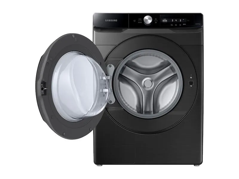 Samsung WF45A6400AV 4.5 Cu. Ft. Large Capacity Smart Dial Front Load Washer With Super Speed Wash In Brushed Black