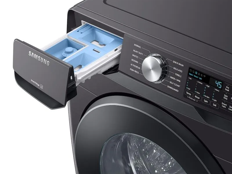 Samsung WF51CG8000AV 5.1 Cu. Ft. Extra-Large Capacity Smart Front Load Washer With Vibration Reduction Technology  In Brushed Black