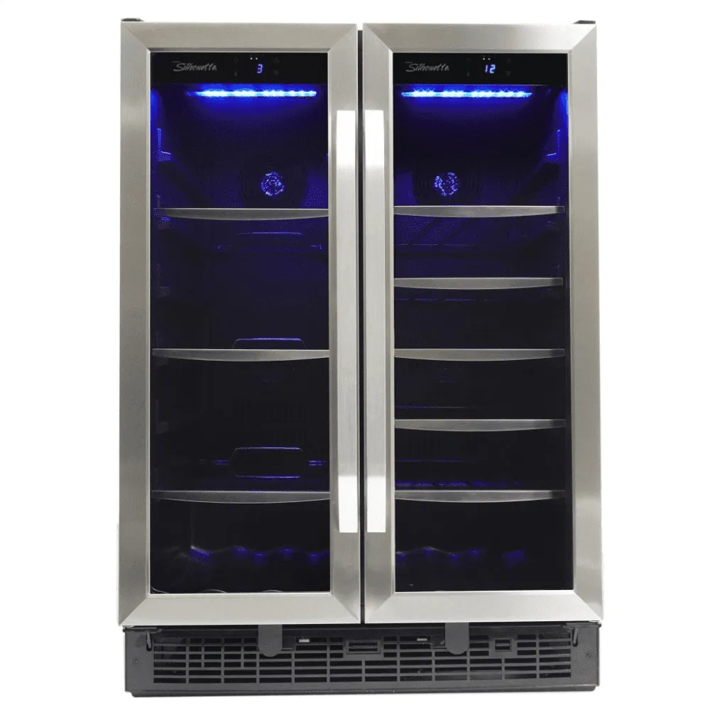 Silhouette SBC051D1BSS Emmental 24 French Door Beverage Center