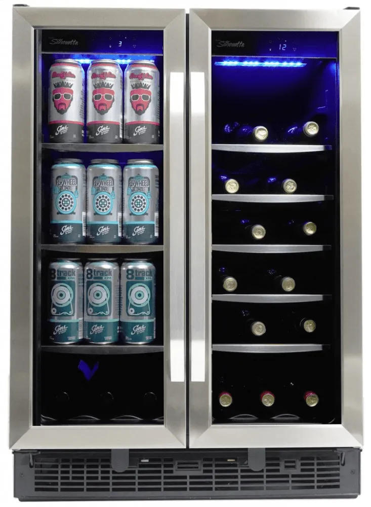 Silhouette SBC051D1BSS Emmental 24 French Door Beverage Center