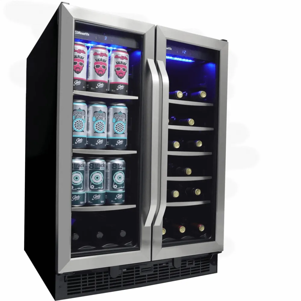 Silhouette SBC051D1BSS Emmental 24 French Door Beverage Center