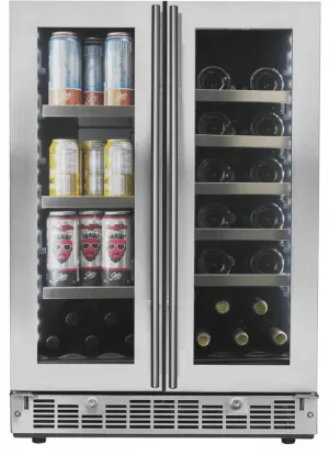 Silhouette SPRBC047D1SS Lorraine 24 French Door Beverage Center