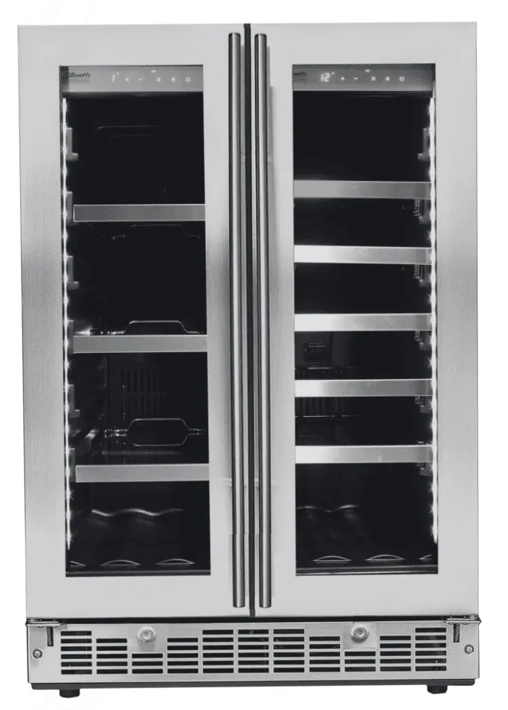 Silhouette SPRBC047D1SS Lorraine 24 French Door Beverage Center