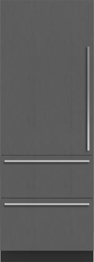 Sub-Zero DET3050CIIDL 30 Designer Over-And-Under Refrigerator/Freezer With Ice Maker And Internal Dispenser - Panel Ready