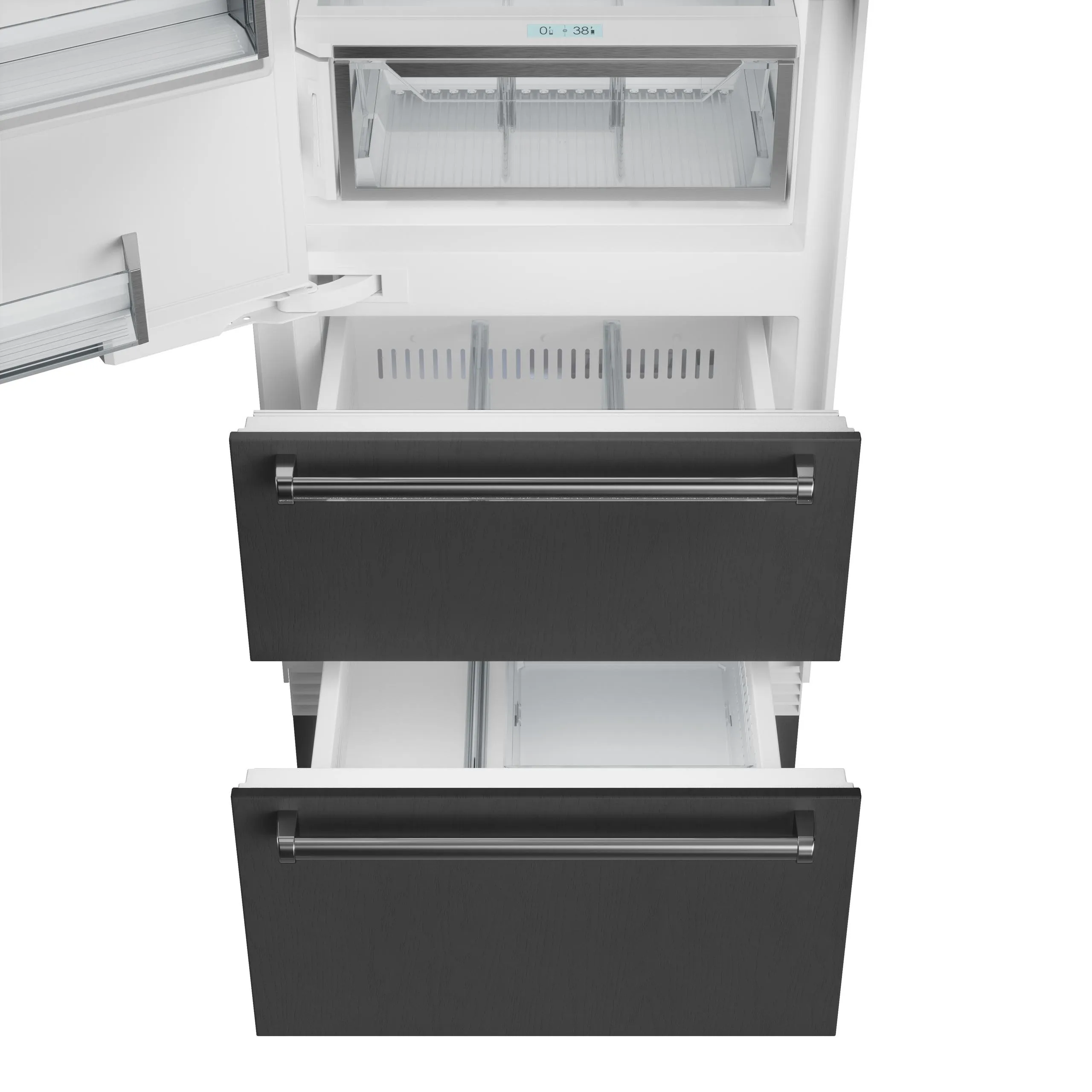 Sub-Zero DET3050CIIDL 30 Designer Over-And-Under Refrigerator/Freezer With Ice Maker And Internal Dispenser - Panel Ready