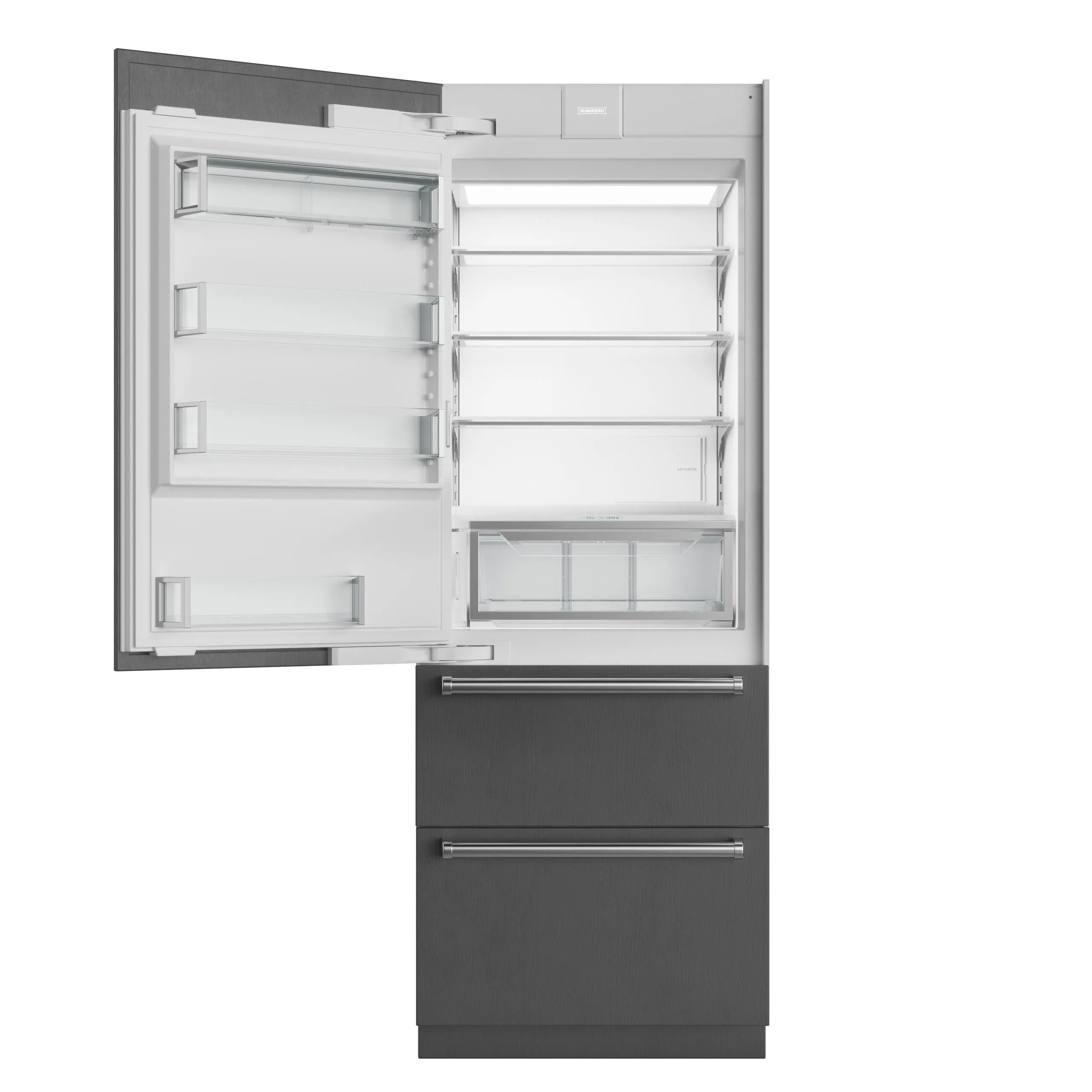 Sub-Zero DET3050CIIDR 30 Designer Over-And-Under Refrigerator/Freezer With Ice Maker And Internal Dispenser - Panel Ready