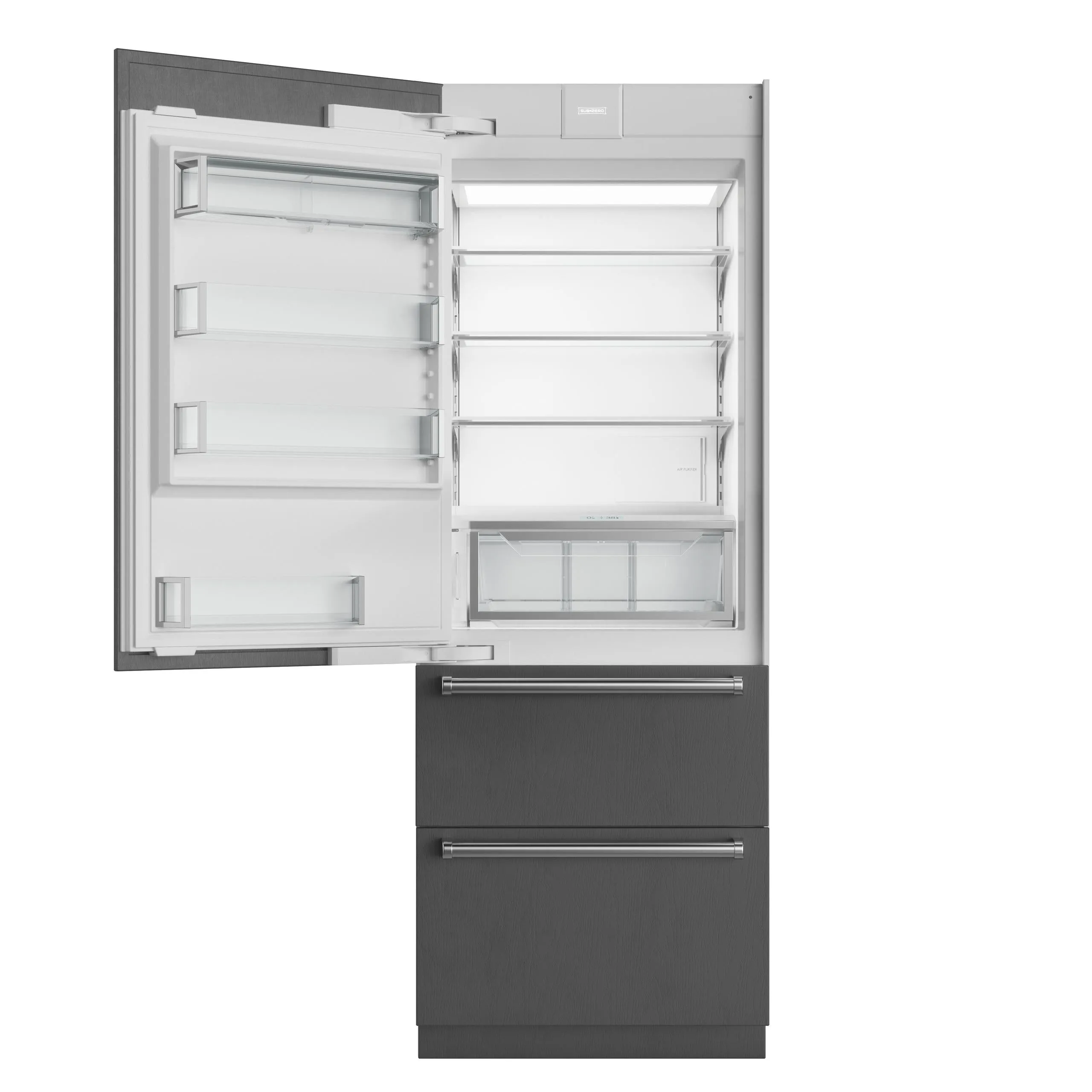 Sub-Zero DET3050FIR 30 Designer Over-And-Under Freezer With Ice Maker - Panel Ready