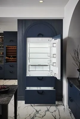 Sub-Zero DET3650CIIDL 36 Designer Over-And-Under Refrigerator/Freezer With Ice Maker And Internal Dispenser - Panel Ready
