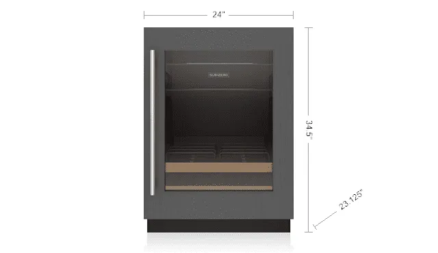 Sub-Zero DEU2450BGR 24 Designer Undercounter Beverage Center - Panel Ready