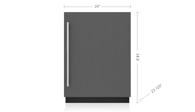 Sub-Zero DEU2450CIR 24 Designer Undercounter Refrigerator/Freezer With Ice Maker - Panel Ready