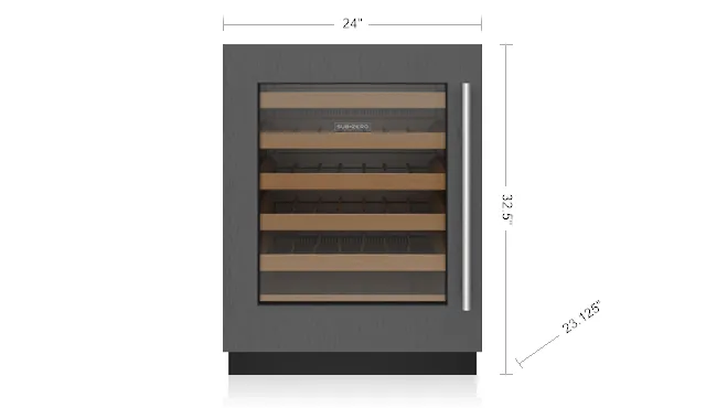 Sub-Zero DEU2450WADAL 24 Designer Undercounter Ada Height Wine Storage - Panel Ready