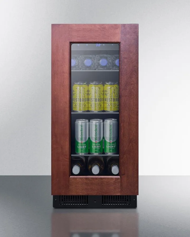 Summit ALBV15PNRLHD 15 Wide Built-In Beverage Center. Ada Compliant (Panel Not Included)