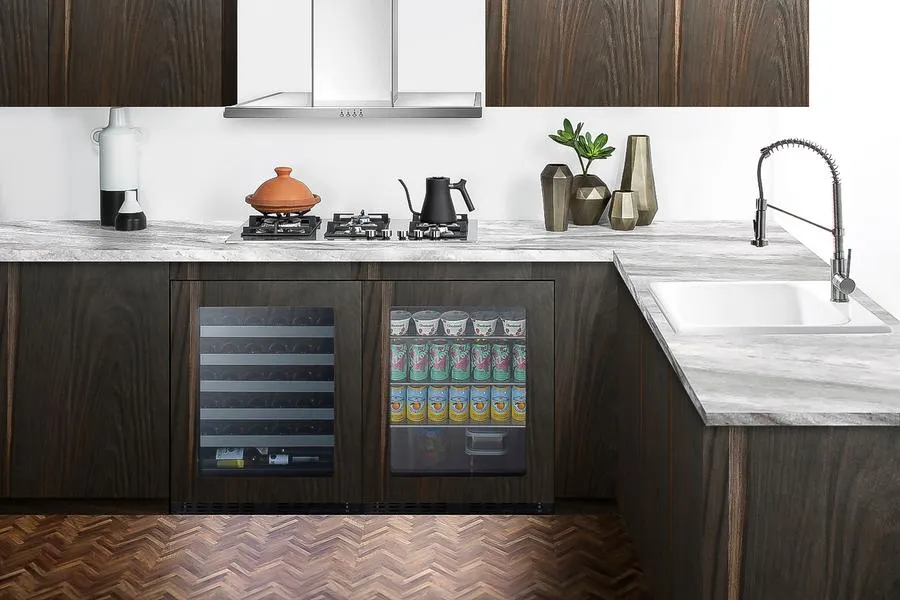 Summit ASDG2411PNR 24 Wide Built-In Beverage Center. Ada Compliant (Panel Not Included)