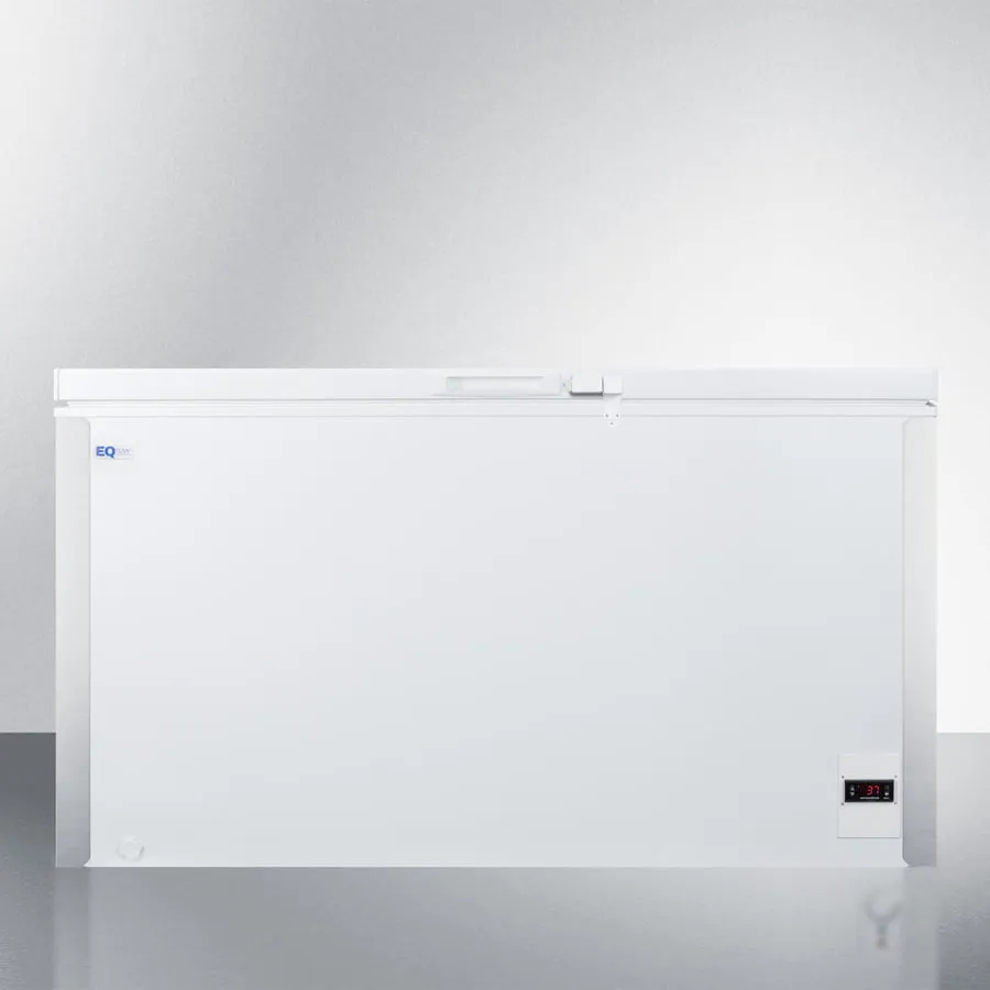 Summit EQFR121 Commercially Listed 13.1 Cu.Ft. Frost-Free Chest Refrigerator In White With Digital Thermostat For General Purpose Applications; Replaces Scfr120