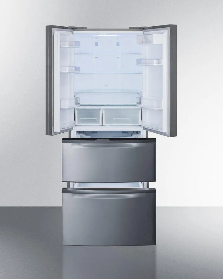 Summit FDRD15SS 27 Wide French Door Refrigerator-Freezer